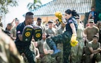 多国籍軍事演習「コブラゴールド」の訓練プログラムにはムエタイが組み込まれた（タイ国軍提供）