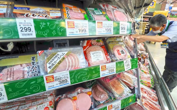 日本ハムなど食肉大手4社はハムやソーセージを4月に値上げする