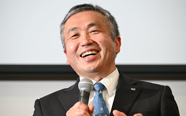 JAXAからの退職を発表する宇宙飛行士の若田光一さん（29日、東京都千代田区）