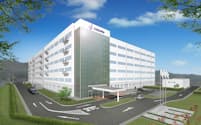 潤工社は茨城県笠間市に医療用部材の製造開発拠点に新棟を建設する（完成イメージ）