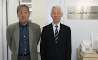 山口氏（右）は業績・財務を立て直した小野田氏（左）から社長を引き継いだ