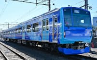 JR東日本が公開した水素ハイブリッド電車「HYBARI（ひばり）」（2022年）