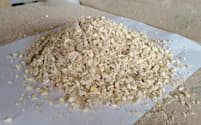 キノコ培地の原料となるコーンコブミール