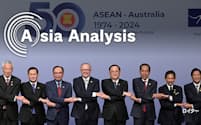 豪州はASEANよりも東南アジア個別国との連携強化に重きを置き始めたが……（3月5日、ASEAN首脳を迎えたアルバニージー首相＝左かから4人目）