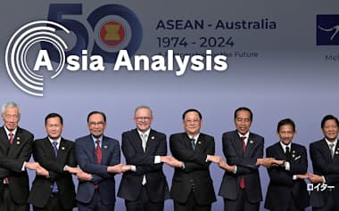 豪州はASEANよりも東南アジア個別国との連携強化に重きを置き始めたが……（3月5日、ASEAN首脳を迎えたアルバニージー首相=左かから4人目）