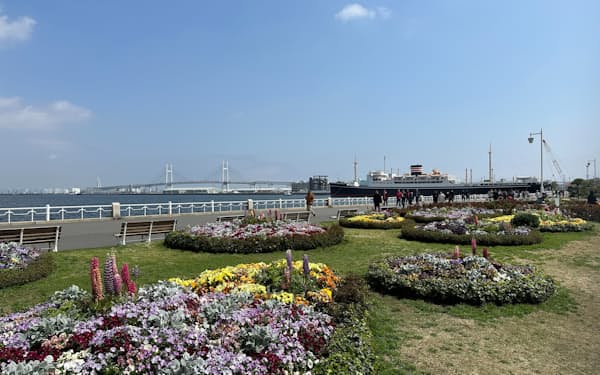 横浜市ではガーデンネックレス横浜として6月上旬まで季節ごとの花を楽しめる