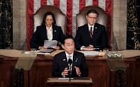 岸田首相の米議会演説は米国の分断も意識した＝ロイター