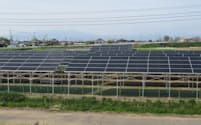 PPAによる企業への売電に切り替える予定の太陽光発電所（群馬県伊勢崎市）