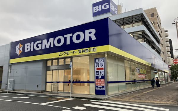 伊藤忠商事などはビッグモーターの中古車販売事業の再生に乗り出す（4月、横浜市）