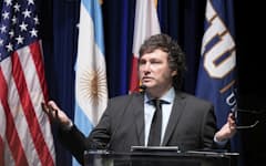 アルゼンチンのミレイ大統領=AP