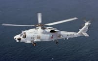 事故機と同型のSH60K哨戒ヘリコプター（海上自衛隊提供）＝共同