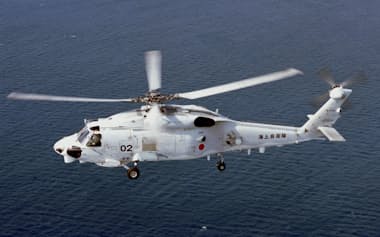 事故機と同型のSH60K哨戒ヘリコプター（海上自衛隊提供）=共同