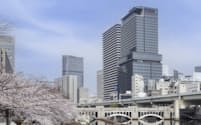 御堂筋と堂島川の結節点の大阪三菱ビル跡に開業する