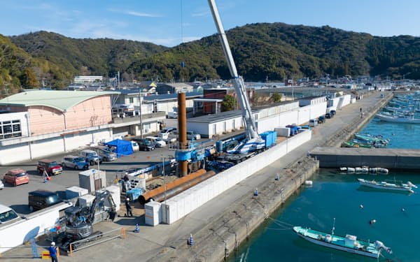 技研製作所が自動運転などの現場実証を行った漁港（高知県土佐市）=同社提供