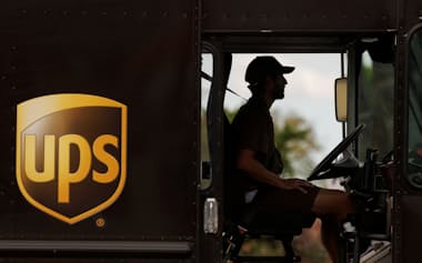 UPSの配送トラック（カリフォルニア州）=ロイター