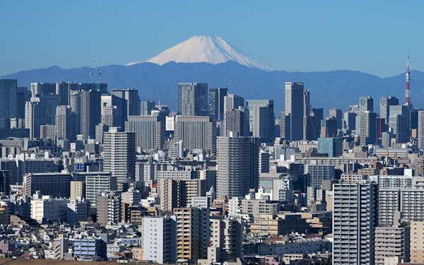 高層ビルやマンションが立ち並ぶ東京都心