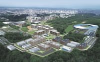 東北大が仙台市のキャンパス内に整備する「サイエンスパーク」のイメージ＝東北大学提供