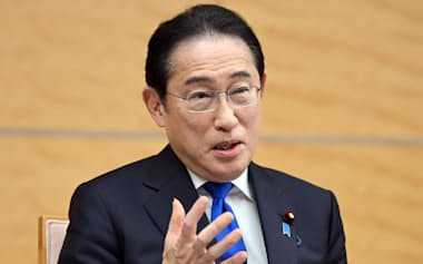 岸田首相はOECD会合で気候変動問題への取り組み強化を訴える（4日、首相官邸）