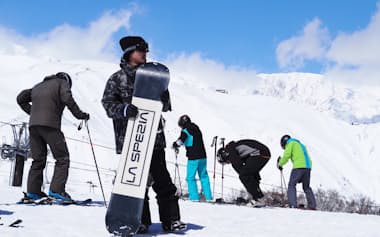 白馬エリアでは主要スキー場の利用者数が約2割増えた（エイブル白馬五竜）