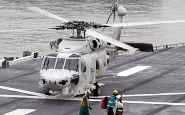海上自衛隊のSH60K哨戒ヘリコプター