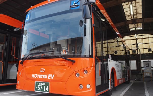 伊予鉄グループはEVバスの導入で温暖化ガス排出削減をめざす