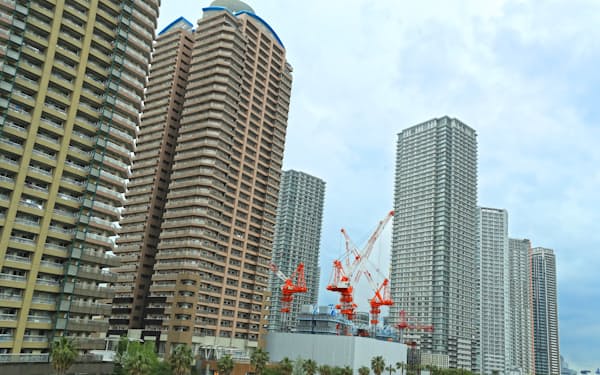 東京・湾岸エリアのタワーマンション群