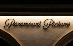 FILE PHOTO: The logo of Paramount Pictures studios is pictured after the Writers Guild of America (WGA) said it reached a preliminary labor agreement with major studios in Los Angeles, California, U.S., September 24, 2023.  REUTERS/David Swanson/File Photo