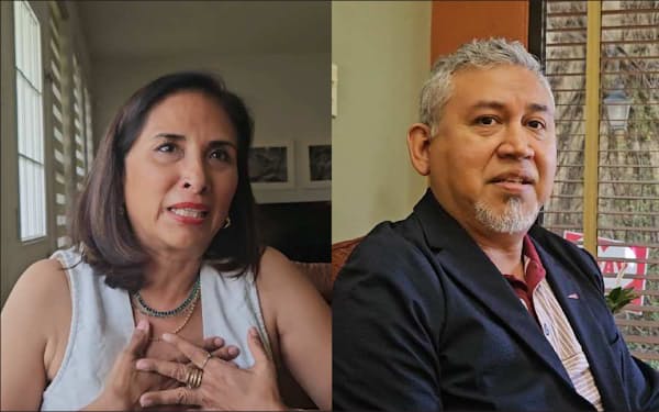 ベガ㊨もオーロラも、かつての民主党支持から共和党支持に転じた(5月、米テキサス州マッカレン近郊)=敬称略