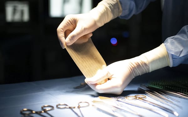 福井経編は帝人と大阪医科薬科大学と共同開発した心臓パッチを国内で販売開始する