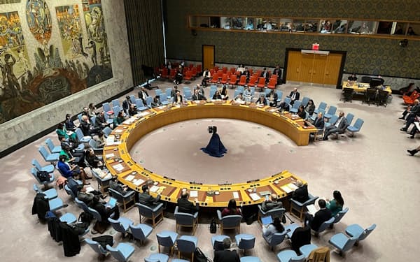 安保理は米国提案の決議を採決した(ニューヨークの国連本部)