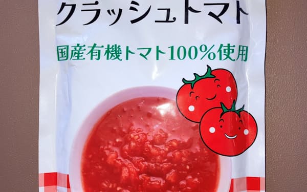 光食品の新製品「クラッシュトマト」