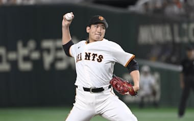 海外フリーエージェント権を行使して大リーグ入りを目指す巨人の菅野=共同