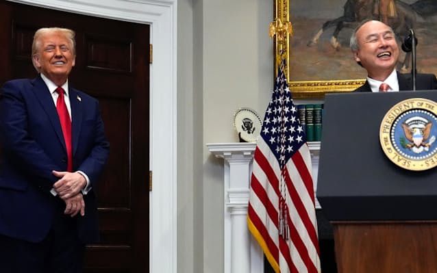 ソフトバンクグループ孫正義氏、全米で「データセンター+発電」構想 - 日本経済新聞