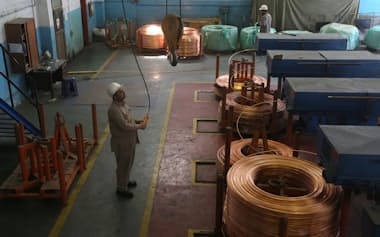 銅の国際価格は3月に上げ足を速めた=ロイター