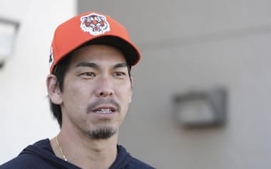 今季は中継ぎでスタートすることが決まったタイガース・前田=共同