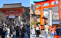 インバウンドを中心に混雑する京都市の著名スポットを日本人客が敬遠する傾向がある