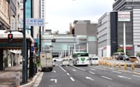 広島駅南側の駅前通り周辺は新駅ビル開業などで路線価が大きく上昇した(広島市)
