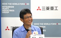 打ち上げ執行責任者を務めた三菱重工の鈴木啓司氏(29日、鹿児島県南種子町の種子島宇宙センター)