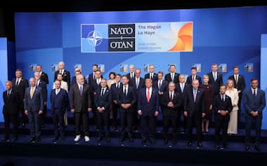 NATOは6月25日の首脳会議でGDP比5%を国防費や関連投資にあてる目標を決定した=ロイター
