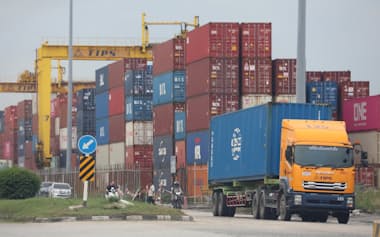 タイとカンボジアの貿易は停滞する(写真はタイのレムチャバン港)