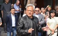 エヌビディアのジェンスン・ファンCEO(北京市、7月)