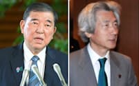 石破首相㊧と小泉純一郎氏