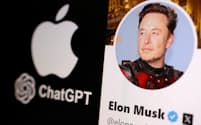 イーロン・マスク氏はアップルがオープンAIを不当に優遇していると訴える=ロイター