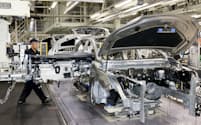 レクサスを生産するトヨタ自動車九州の宮田工場(福岡県宮若市)