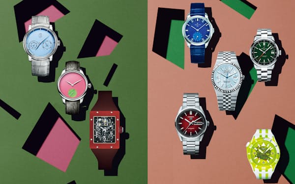 今年注目 カラー文字盤時計8選