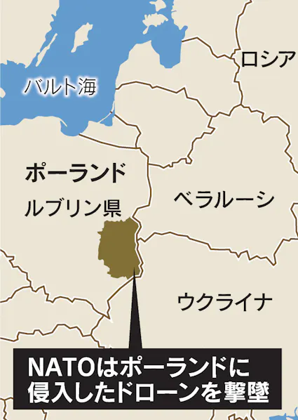 NATO、ポーランド侵入のロシア無人機撃墜 緊急協議を開催 - 日本経済新聞