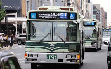 京都市バスは自動運転レベル4での営業運行を目指す(12日、京都市)