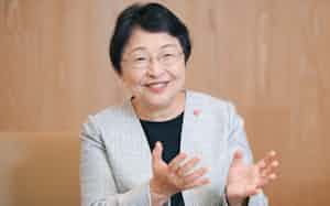 上智大学の杉村美紀学長 上智大学の杉村美紀学長