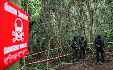タイとカンボジアの国境地帯は再び緊張が高まっている=ロイター