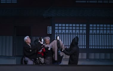 心中天網島・大和屋の段=国立文楽劇場提供